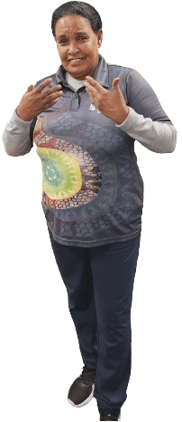 Photo of an NDIS participant Blueline's worker
